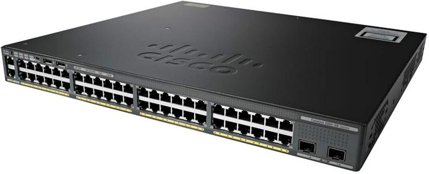 WS-C2960X-48LPS-L – Cisco Catalyst 2960-X 48-Port GigE PoE+ Switch with 370W Power & 4x1G SFP Uplinks